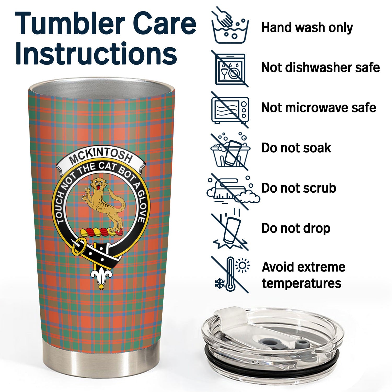 McKintosh Ancient Tartan Crest Tumbler