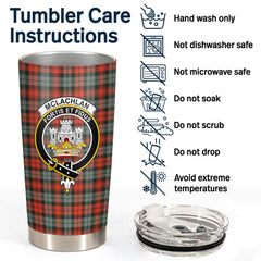 McLachlan Weathered Tartan Crest Tumbler