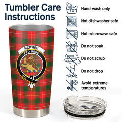 McPhee Tartan Crest Tumbler