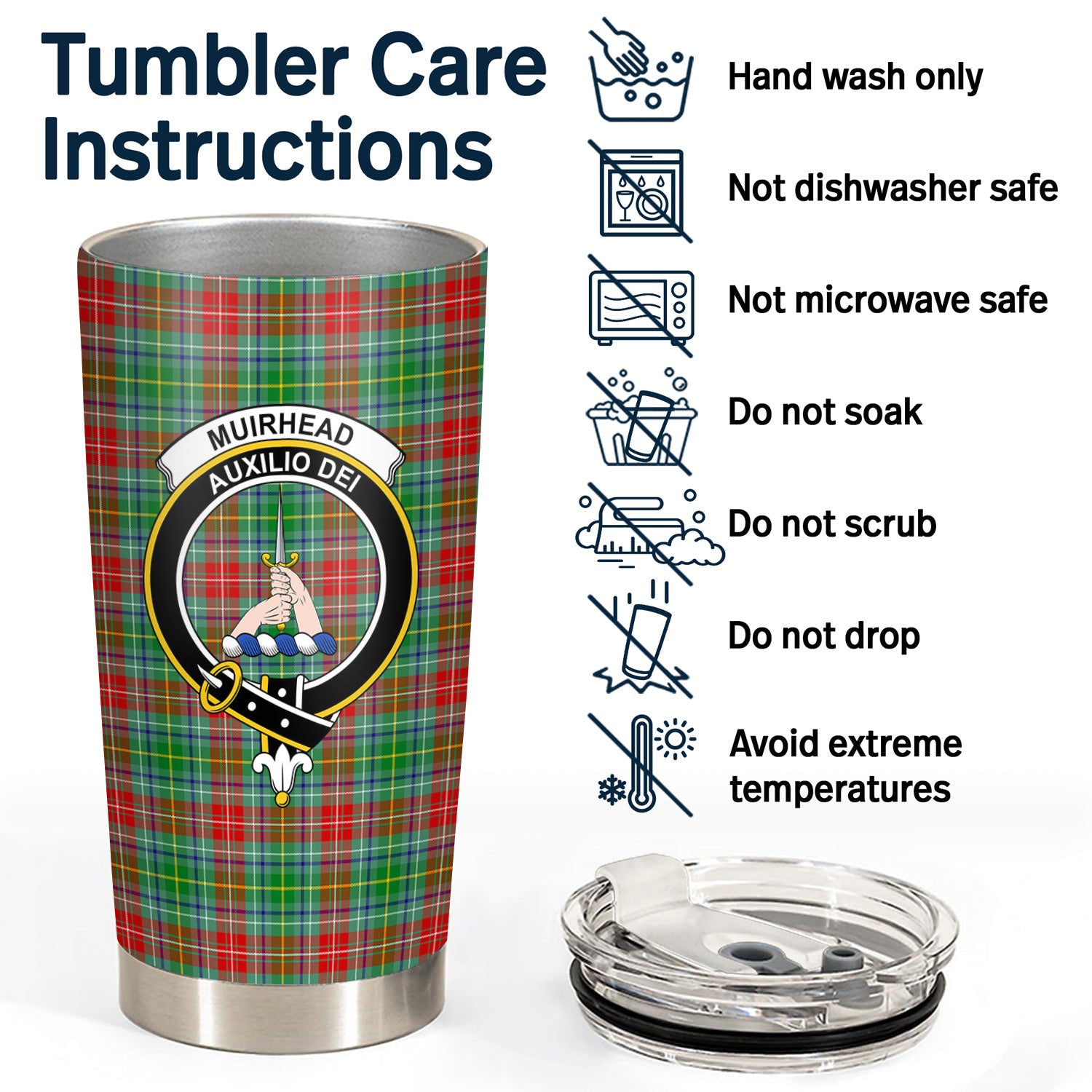 Muirhead Tartan Crest Tumbler