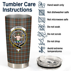 Murray of Atholl Weathered Tartan Crest Tumbler