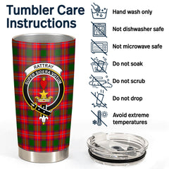 Rattray Modern Tartan Crest Tumbler