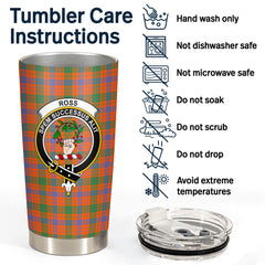 Ross Ancient Tartan Crest Tumbler