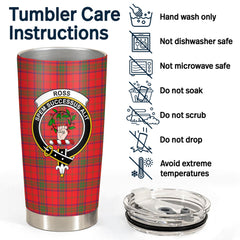 Ross Modern Tartan Crest Tumbler