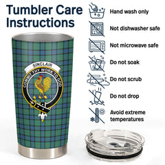 Sinclair Hunting Ancient Tartan Crest Tumbler