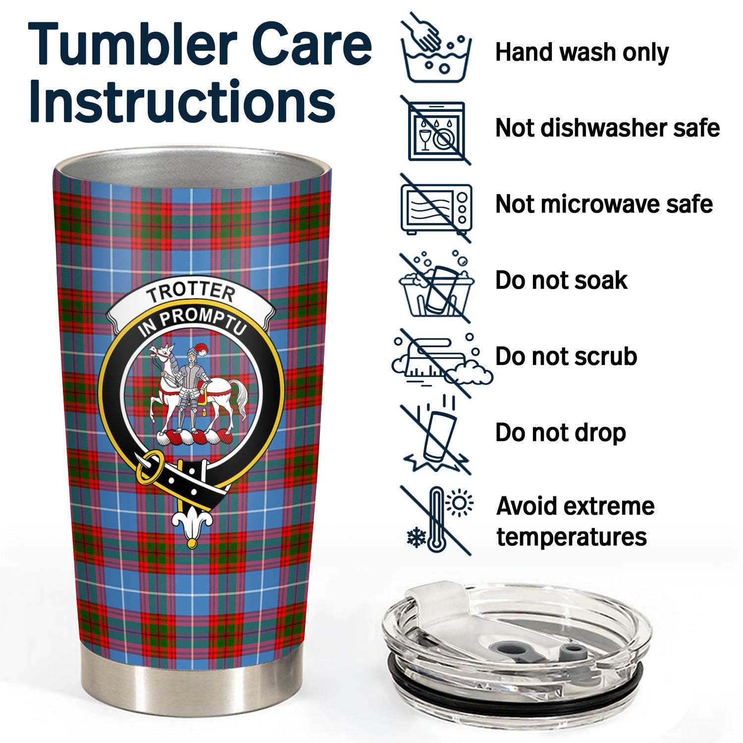 Trotter Tartan Crest Tumbler