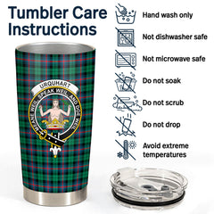 Urquhart Broad Red Ancient Tartan Crest Tumbler