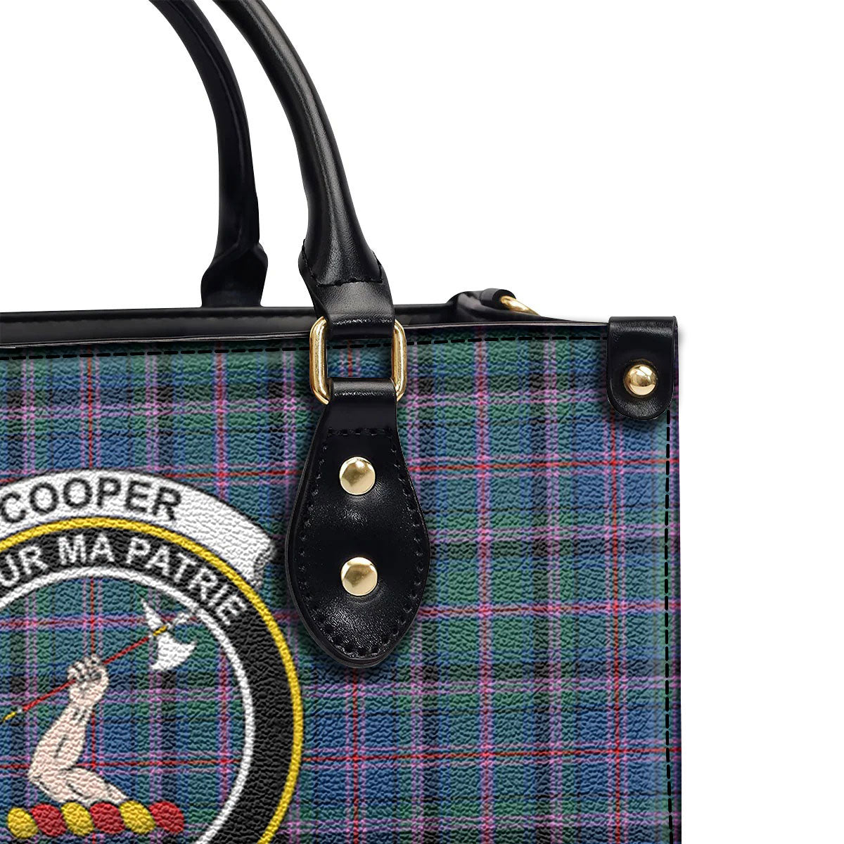 Cooper Ancient Tartan Crest Leather Handbag