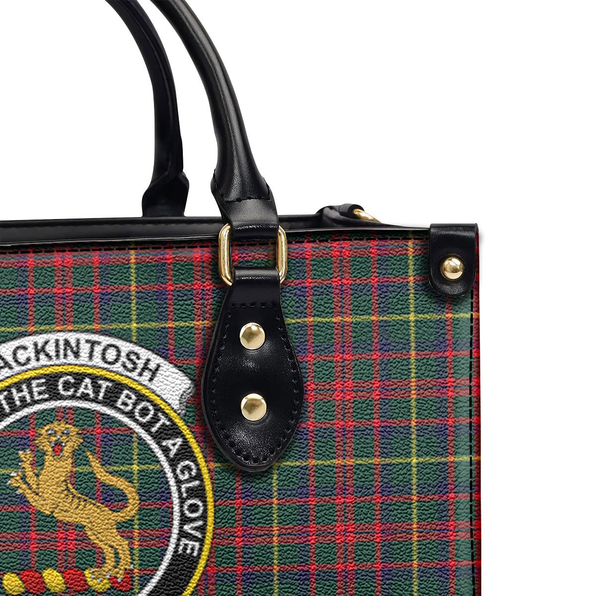 MacKintosh Hunting Modern Tartan Crest Leather Handbag