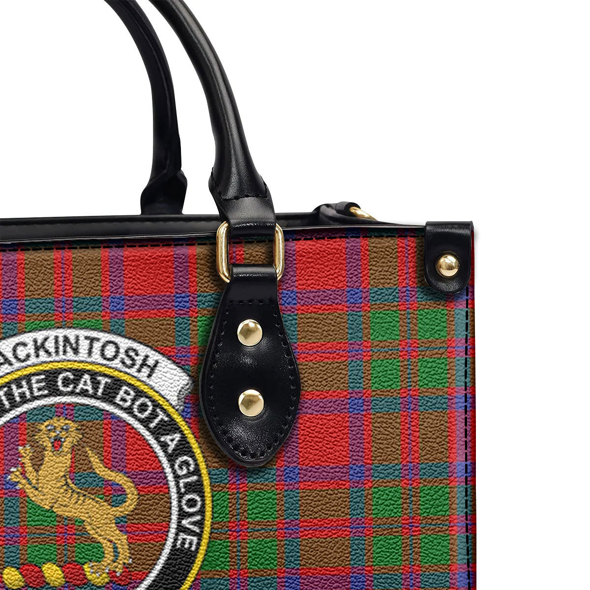 MacKintosh Modern Tartan Crest Leather Handbag