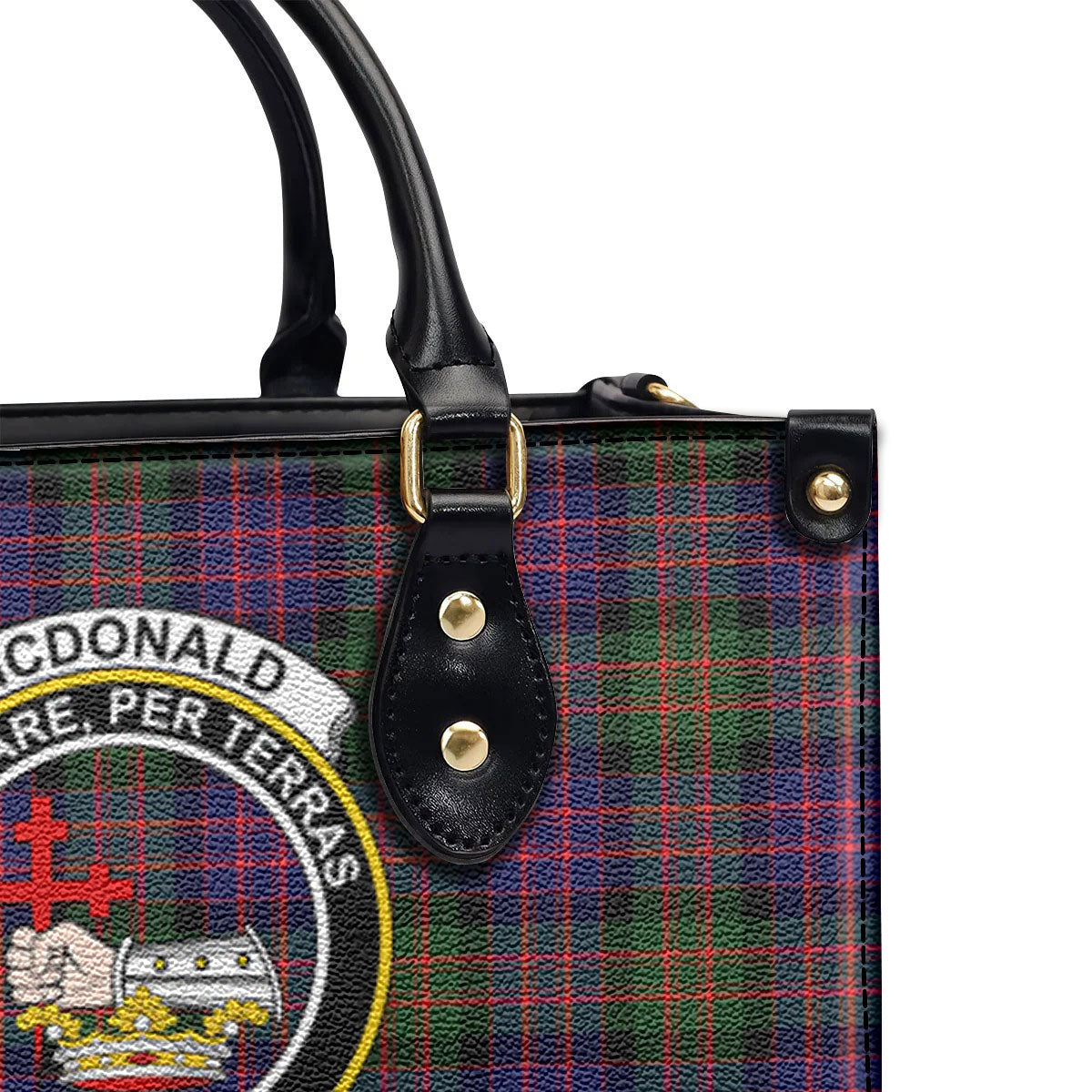 McDonald Modern Tartan Crest Leather Handbag