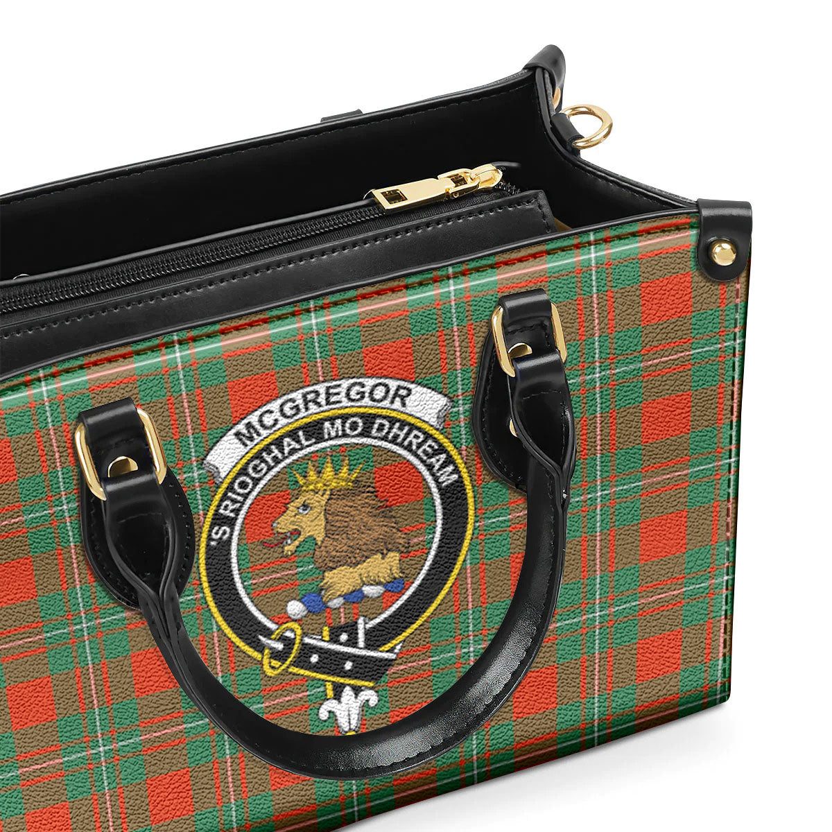 McGregor Ancient Tartan Crest Leather Handbag