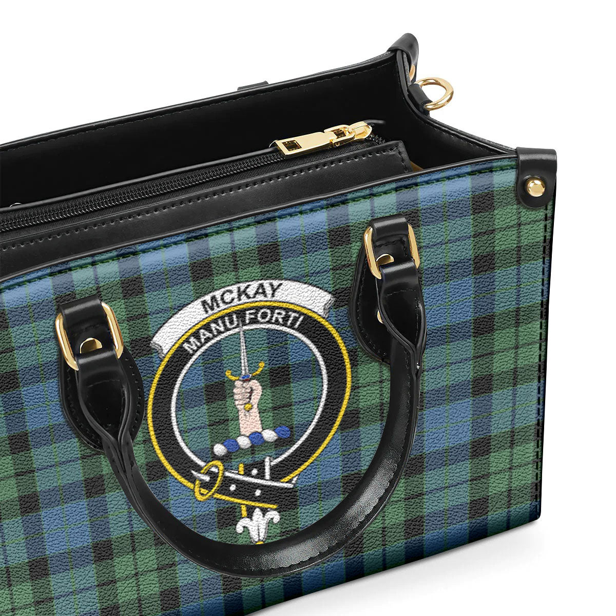 McKay Ancient Tartan Crest Leather Handbag