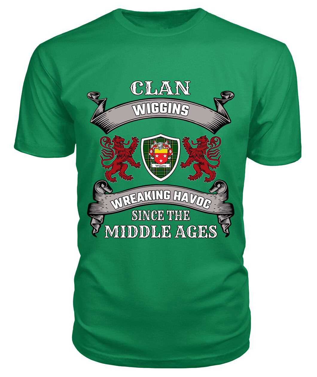 Wiggins Family Tartan - 2D T-shirt