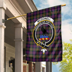 McDonell Modern Tartan Crest Garden Flag