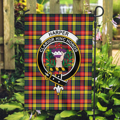 Harper Tartan Crest Garden Flag