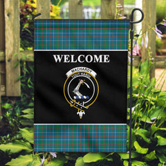 MacHardy Ancient Tartan Crest Black Garden Flag