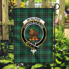 McAlpine Ancient Tartan Crest Garden Flag