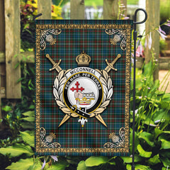 McConnell Tartan Crest Garden Flag - Celtic Thistle Style