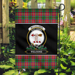 McCulloch Tartan Crest Garden Flag - Welcome Style