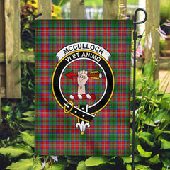 McCulloch Tartan Crest Garden Flag