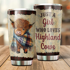 Just A Girl Who Loves Highland Cows Tumbler