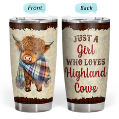 Just A Girl Who Loves Highland Cows Tumbler