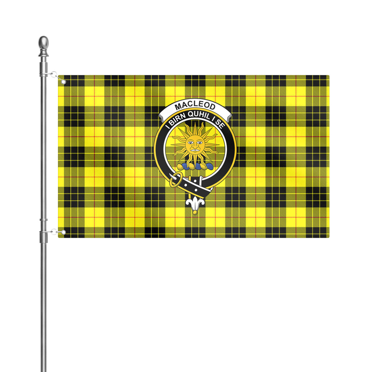 MacLeod of Lewis Modern Tartan Crest House Flag