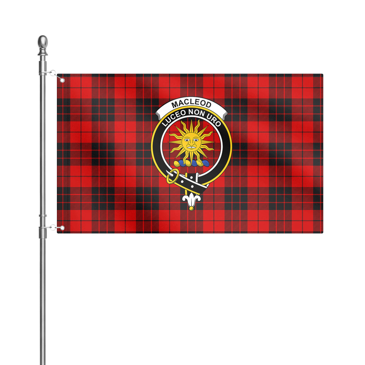 MacLeod of Raasay Tartan Crest House Flag