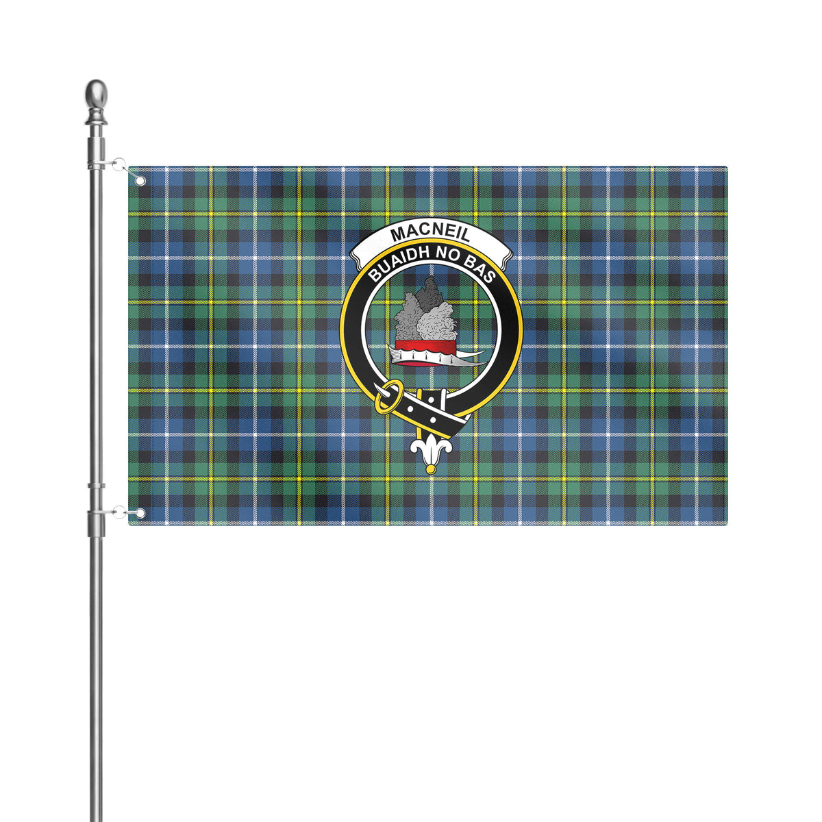 MacNeil of Barra Ancient Tartan Crest House Flag