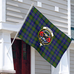 MacLeod of Harris Modern Tartan Crest House Flag