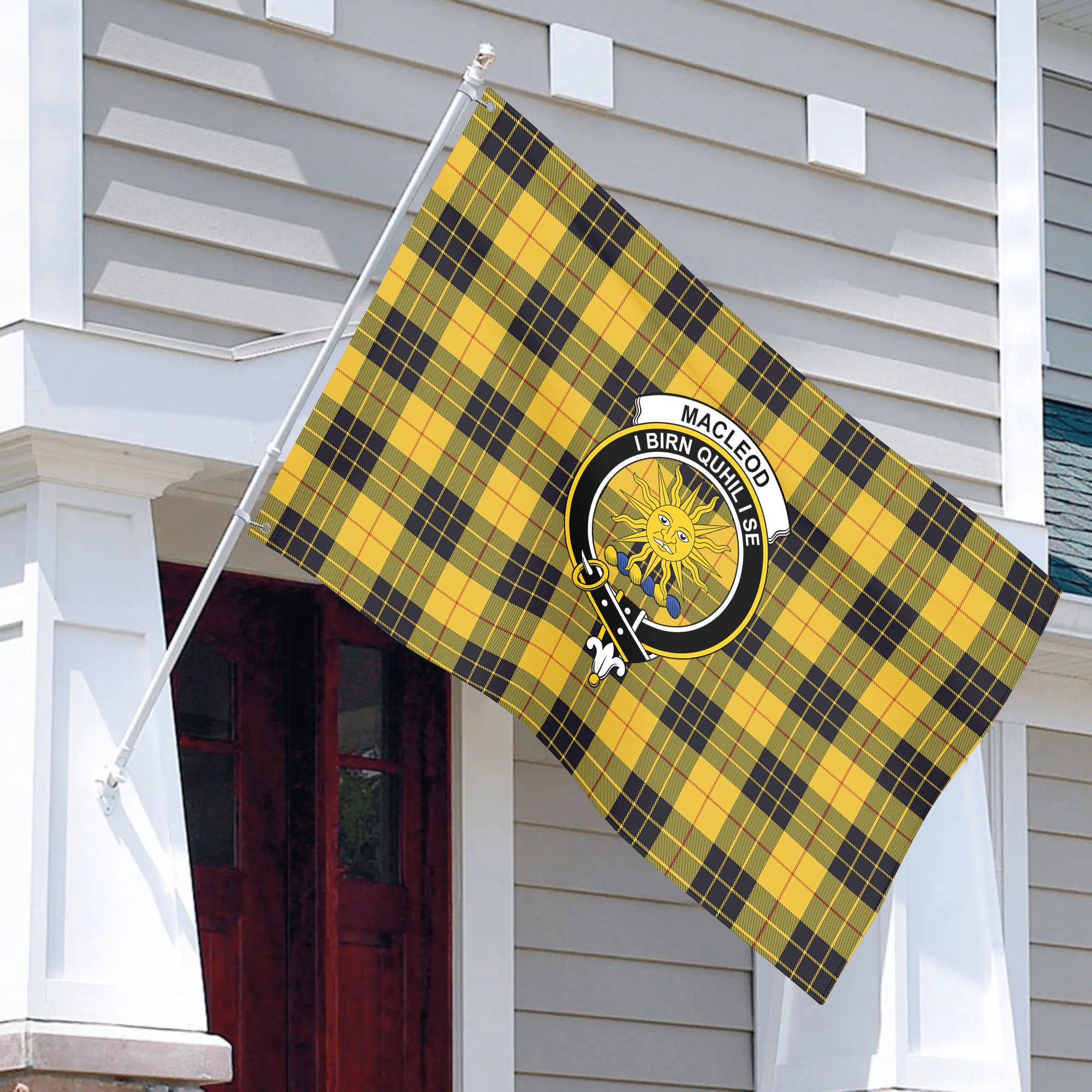 MacLeod of Lewis Ancient Tartan Crest House Flag