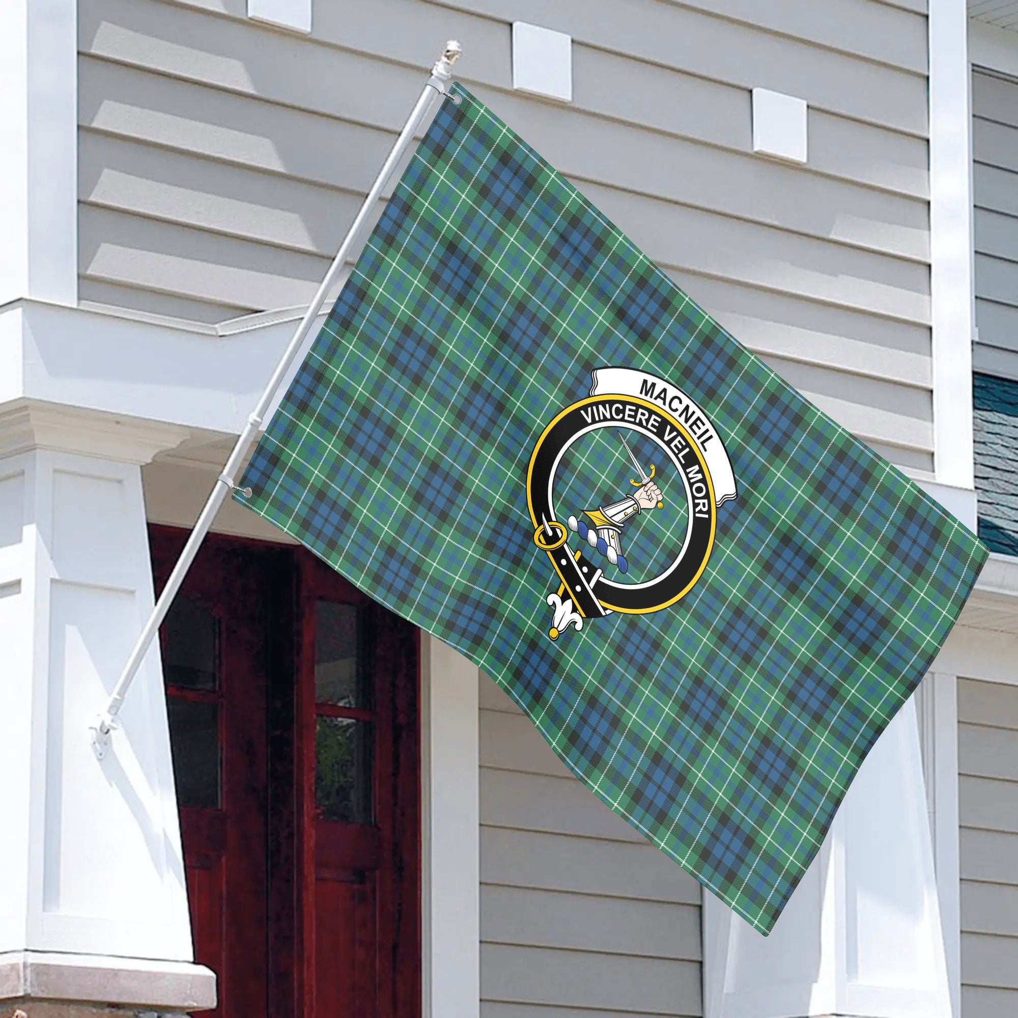 MacNeil of Colonsay Ancient Tartan Crest House Flag