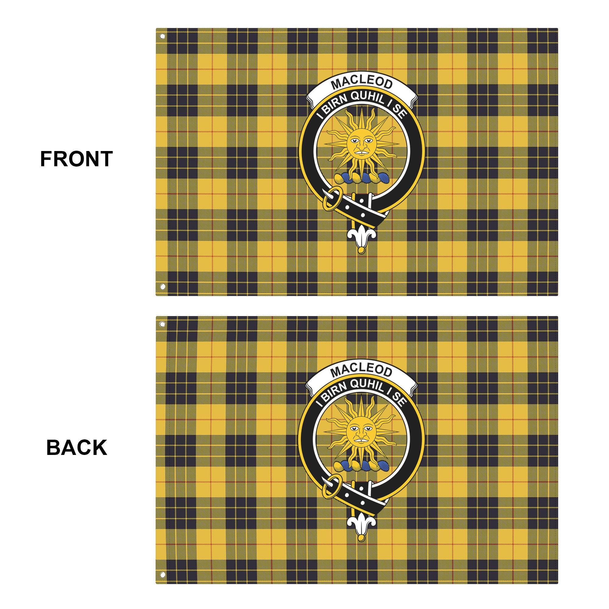 MacLeod of Lewis Ancient Tartan Crest House Flag