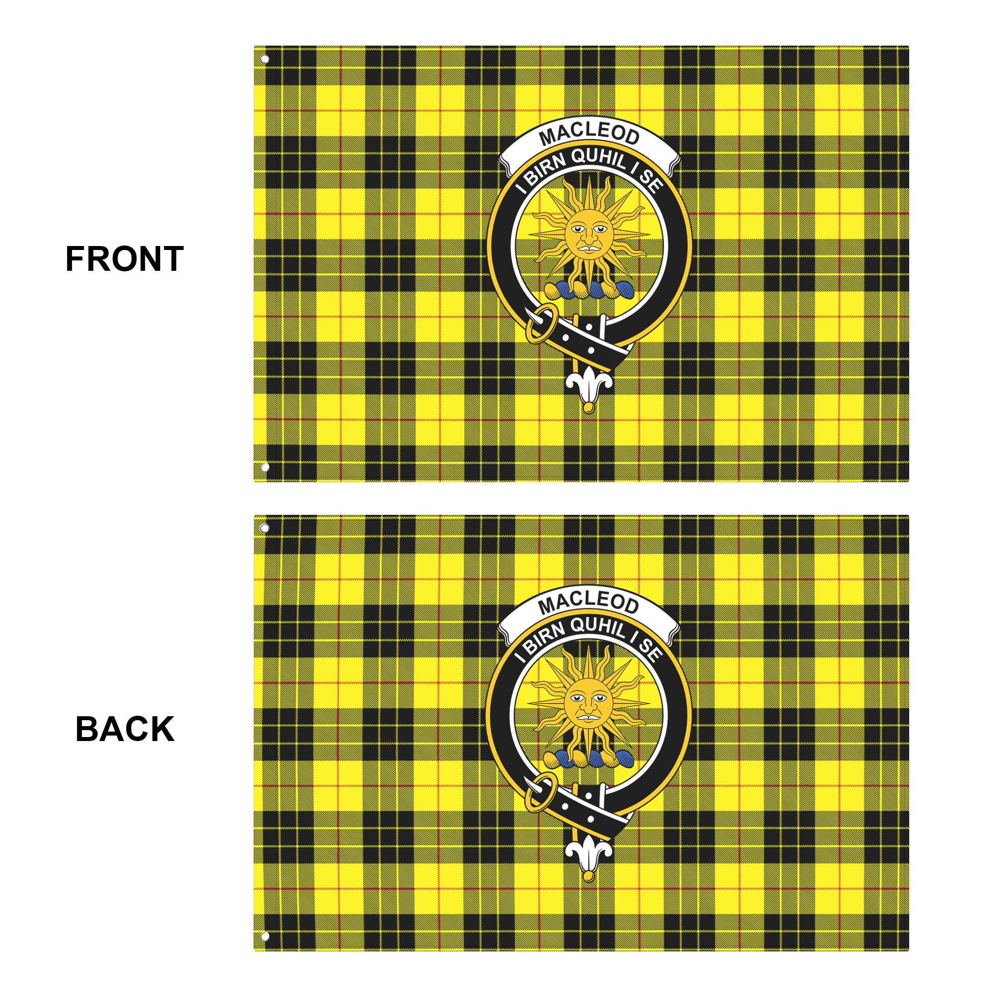 MacLeod of Lewis Modern Tartan Crest House Flag