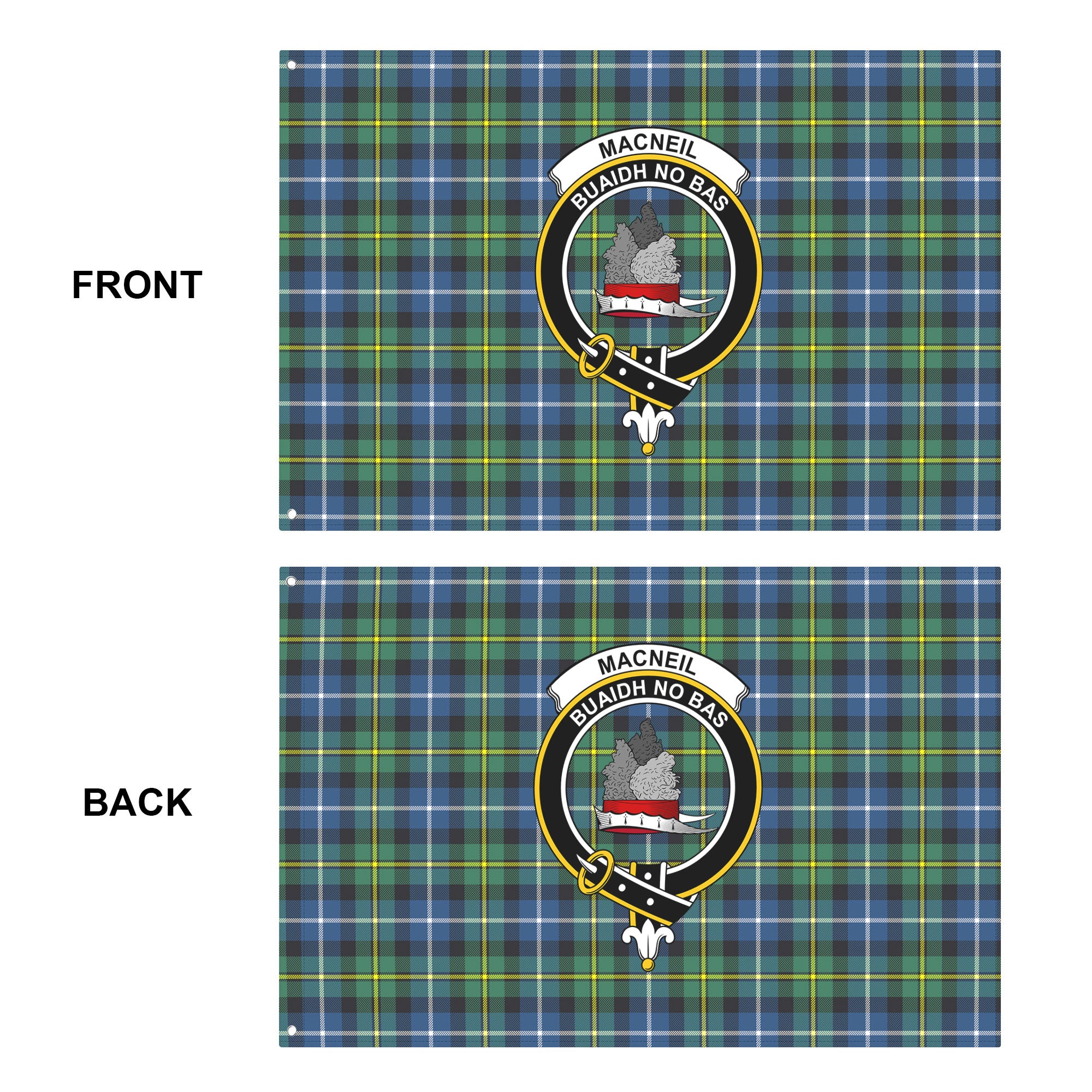 MacNeil of Barra Ancient Tartan Crest House Flag