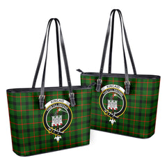 Kincaid Tartan Crest Leather Tote Bag