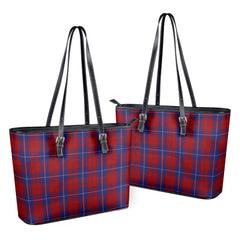 Matthews Tartan Leather Tote Bag