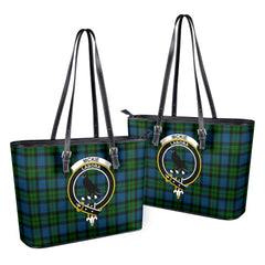 McKie Tartan Crest Leather Tote Bag