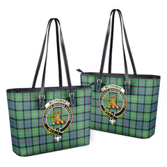 McThomas Ancient Tartan Crest Leather Tote Bag