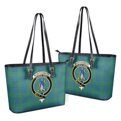 Montgomery Ancient Tartan Crest Leather Tote Bag