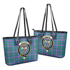 Ralston Tartan Crest Leather Tote Bag