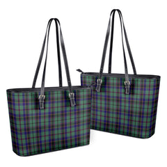 Stephenson Tartan Leather Tote Bag