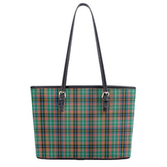 Coulter Tartan Leather Tote Bag