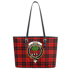 Hogg Tartan Crest Leather Tote Bag