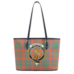 MacKintosh Ancient Tartan Crest Leather Tote Bag