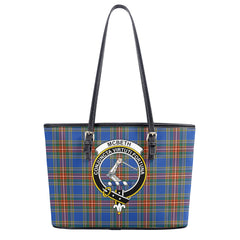 McBeth Ancient Tartan Crest Leather Tote Bag