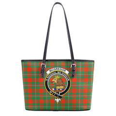 McGregor Ancient Tartan Crest Leather Tote Bag