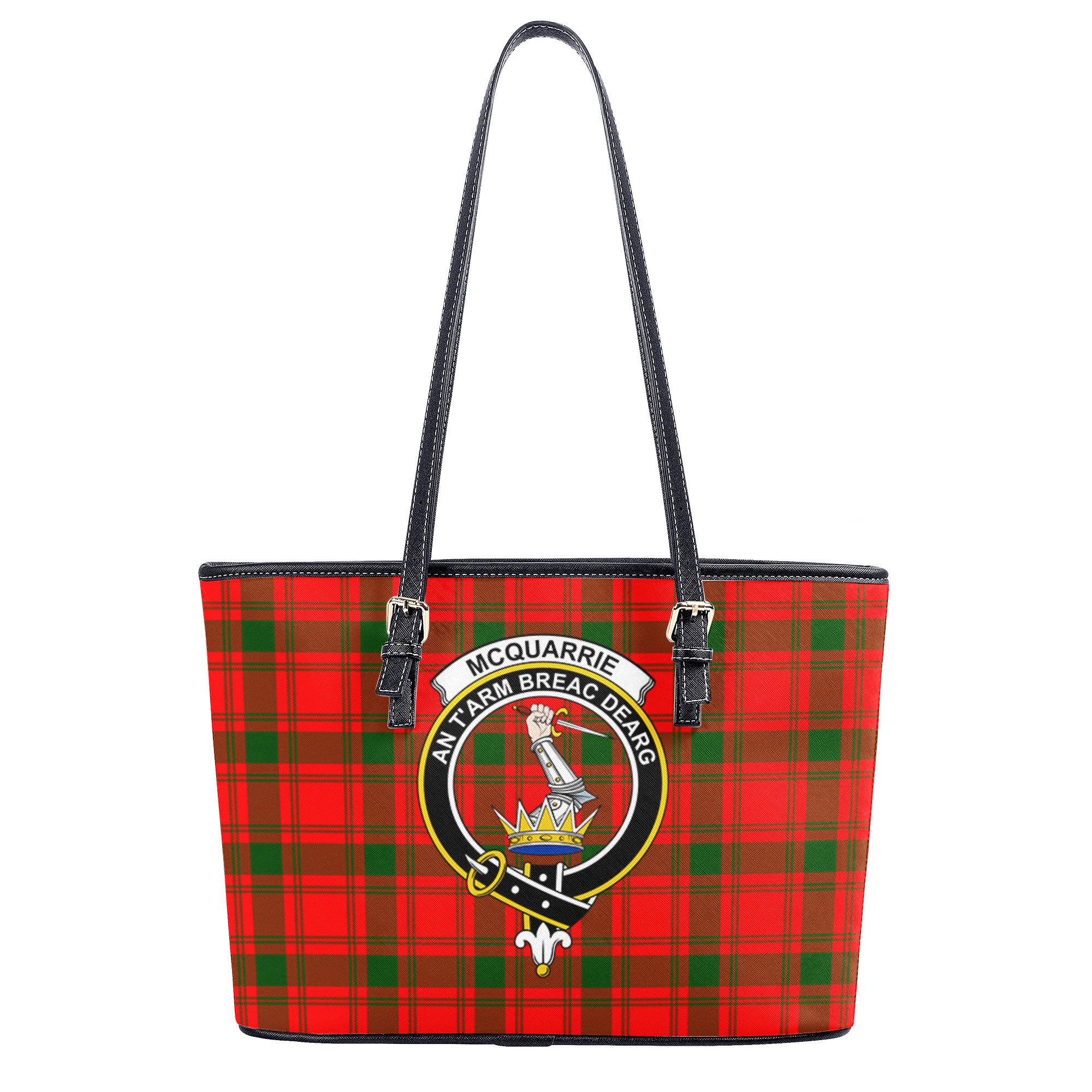 McQuarrie Tartan Crest Leather Tote Bag