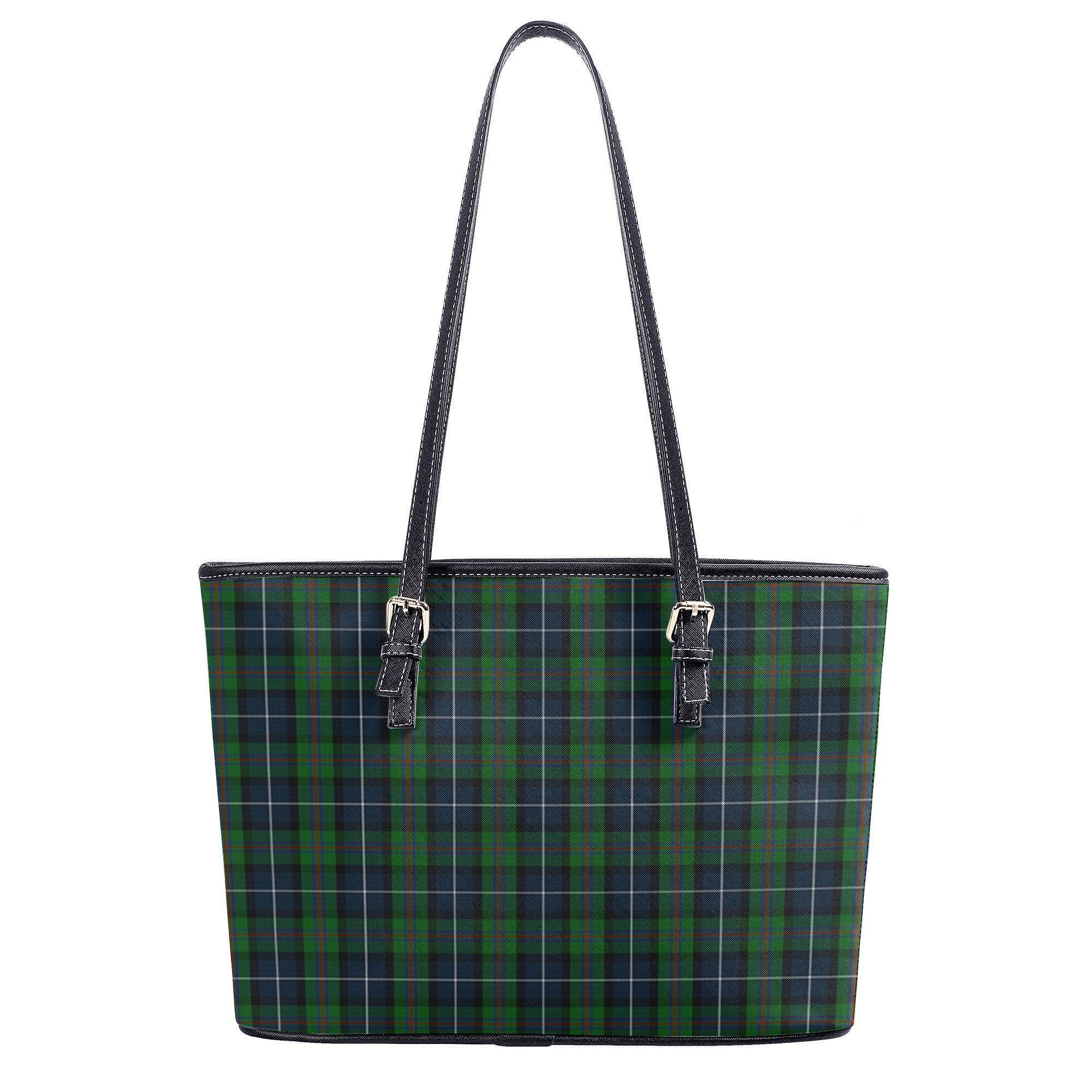 Peebles Tartan Leather Tote Bag